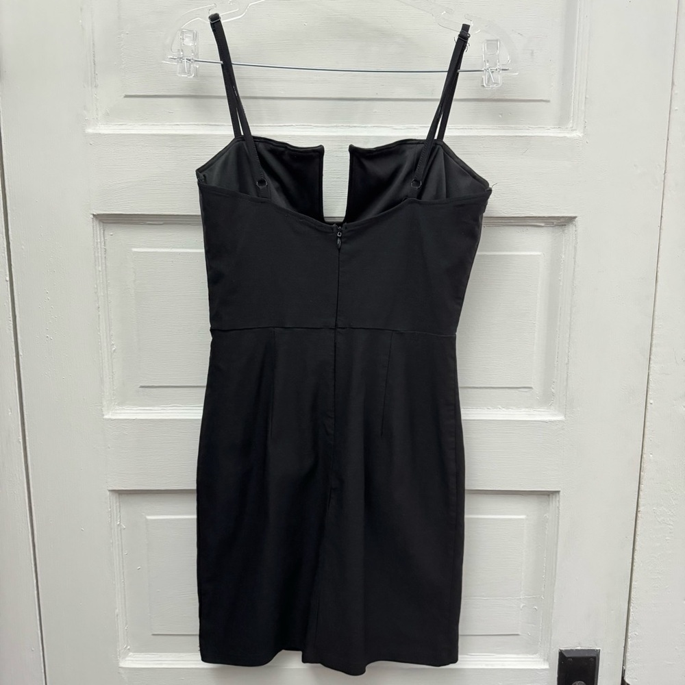 Tobi Black Mini Dress Medium Strappy Bodycon Cutout Night Out - Picture 4 of 9